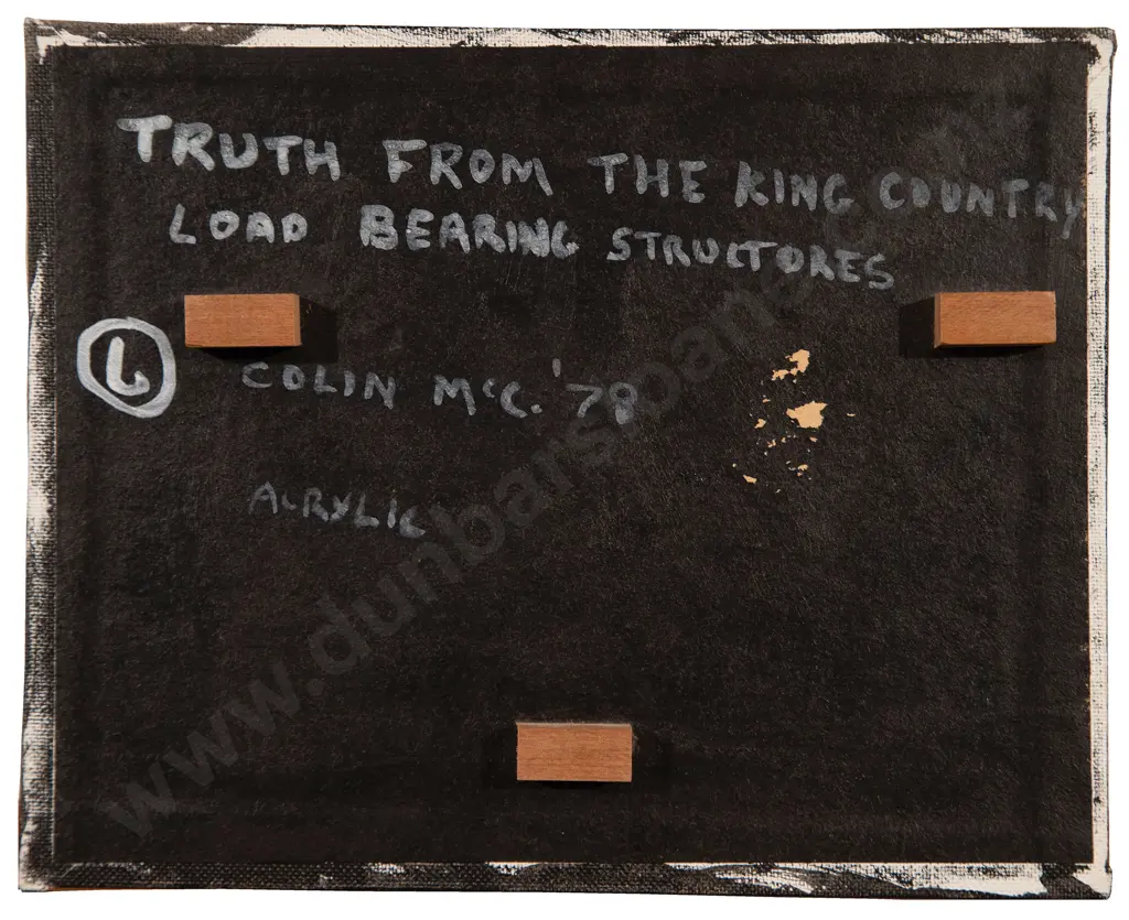 Colin McCahon (1919-87) - Truth from the King Country Load Bearing Structures Image 1++