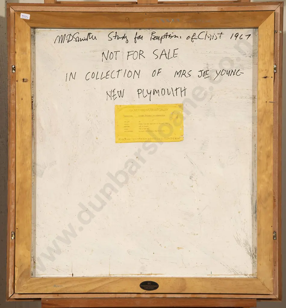 Michael Smither (b 1939) - Study for Baptism of Christ Image 1++
