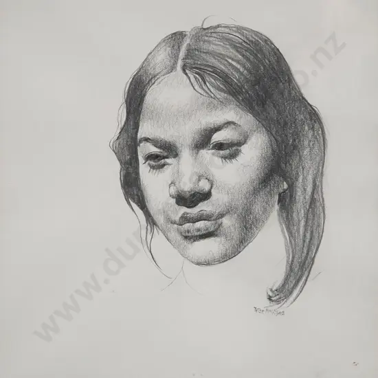 Peter McIntyre (1910-95) - Head of Maori Girl