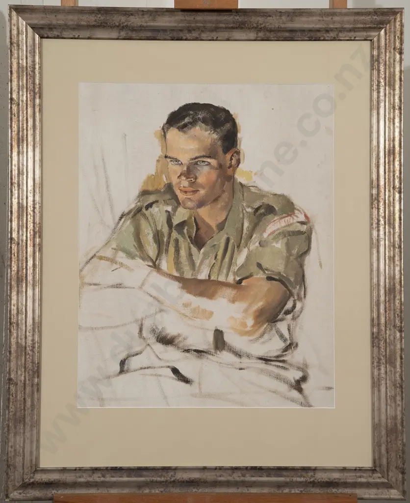 Peter McIntyre (1910-95) - New Zealand Solider Image 1++