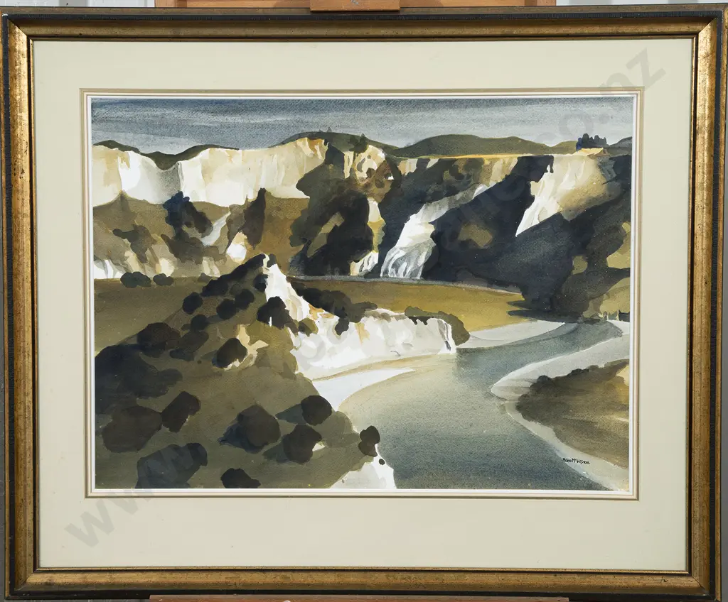 Peter McIntyre (1910-95) - Rangitikei River Image 1++