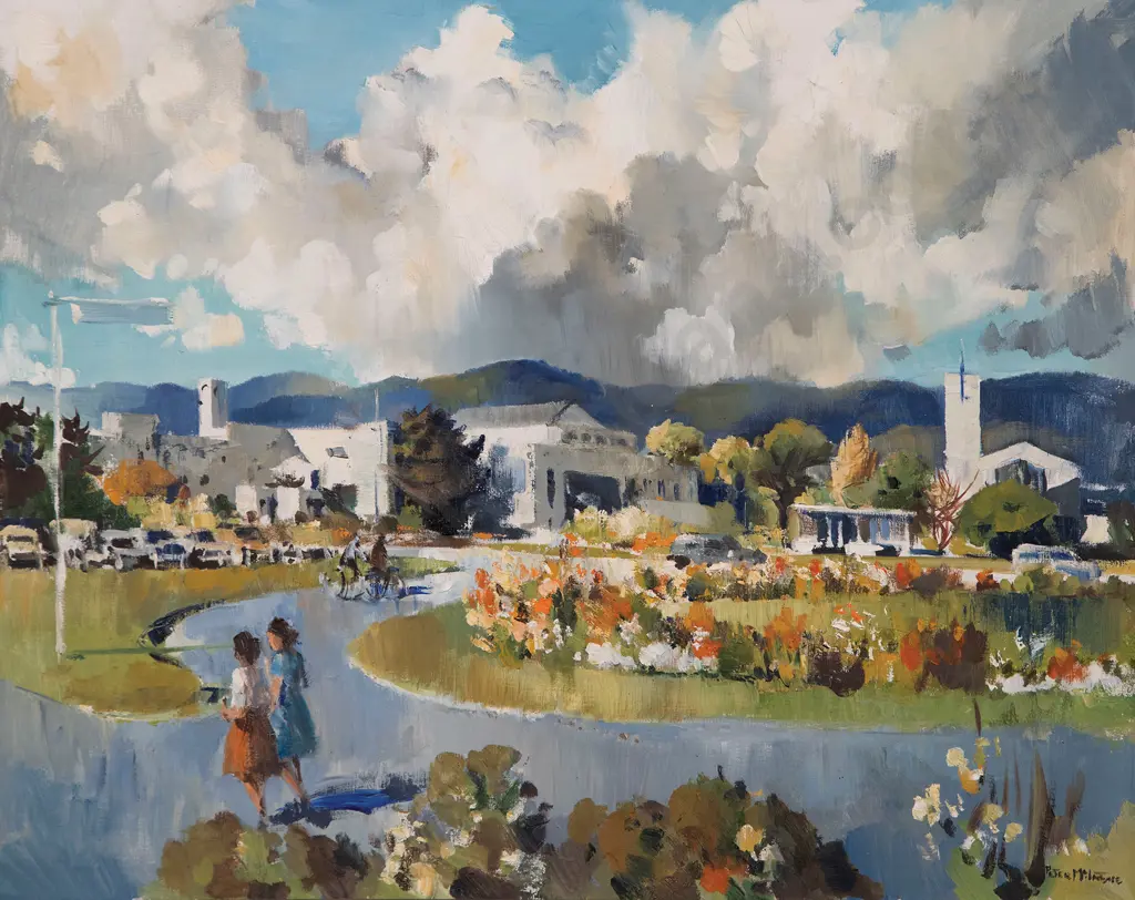 Peter McIntyre (1910-95) - Lower Hutt Library and Gardens Image 1++