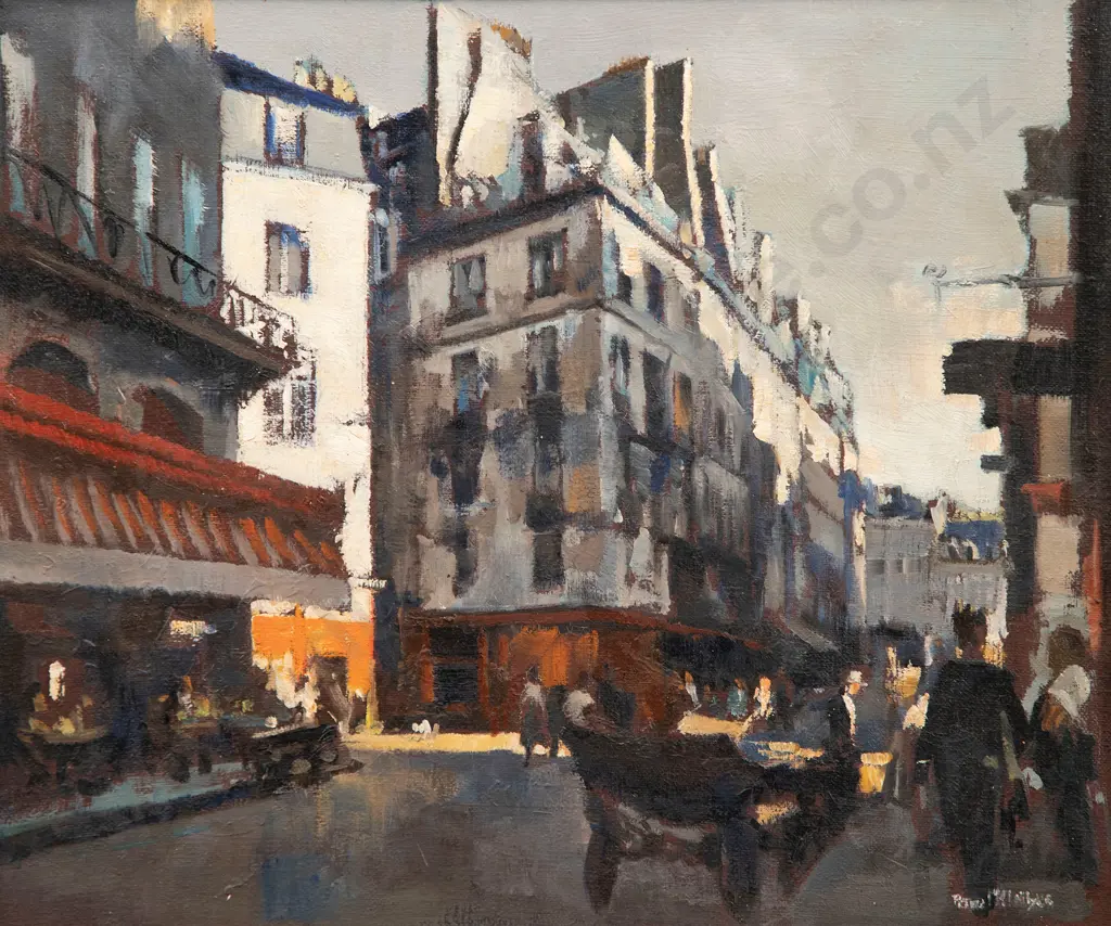 Peter McIntyre (1910-95) - Parisian Street Scene Image 1++