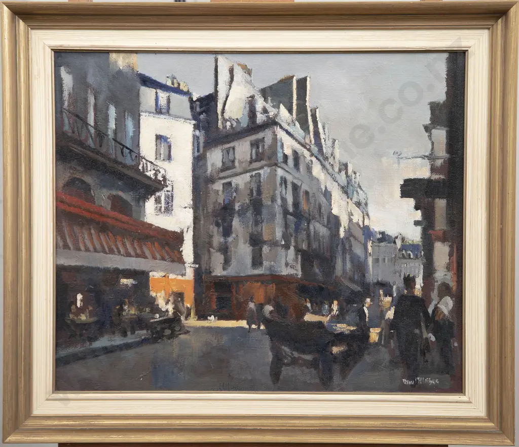 Peter McIntyre (1910-95) - Parisian Street Scene Image 1++