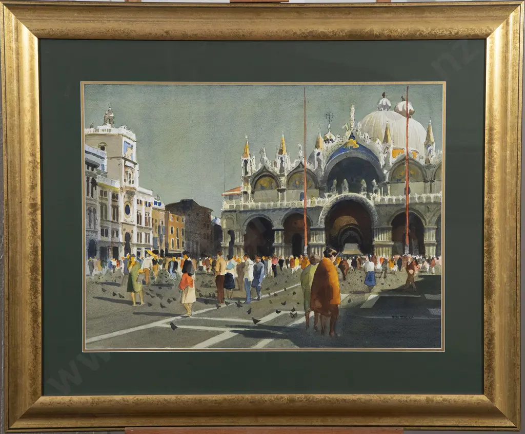Peter McIntyre (1910-95) - St Mark's Square Venice Image 1++
