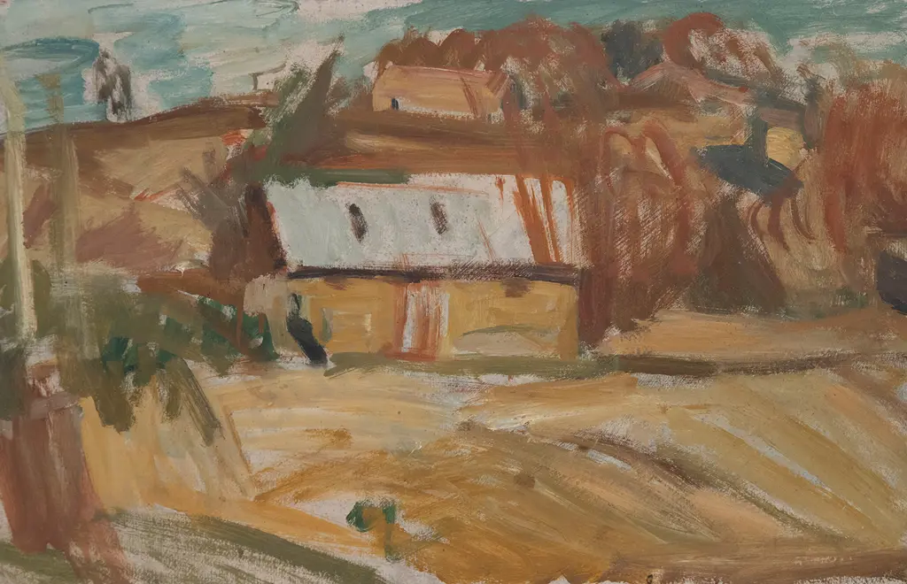 Mountford Tosswill (Toss) Woollaston (1910-98) - Winter Morning - Mapua Image 1++