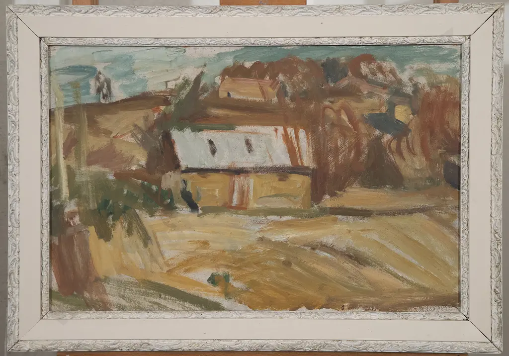 Mountford Tosswill (Toss) Woollaston (1910-98) - Winter Morning - Mapua Image 1++