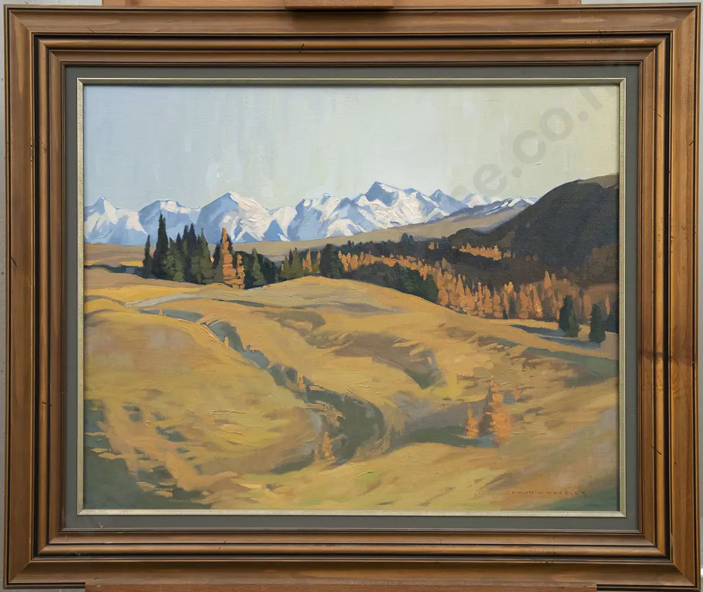 Colin Wheeler (1919-2012) - Ben Ohau Range near Tekapo township Image 1++