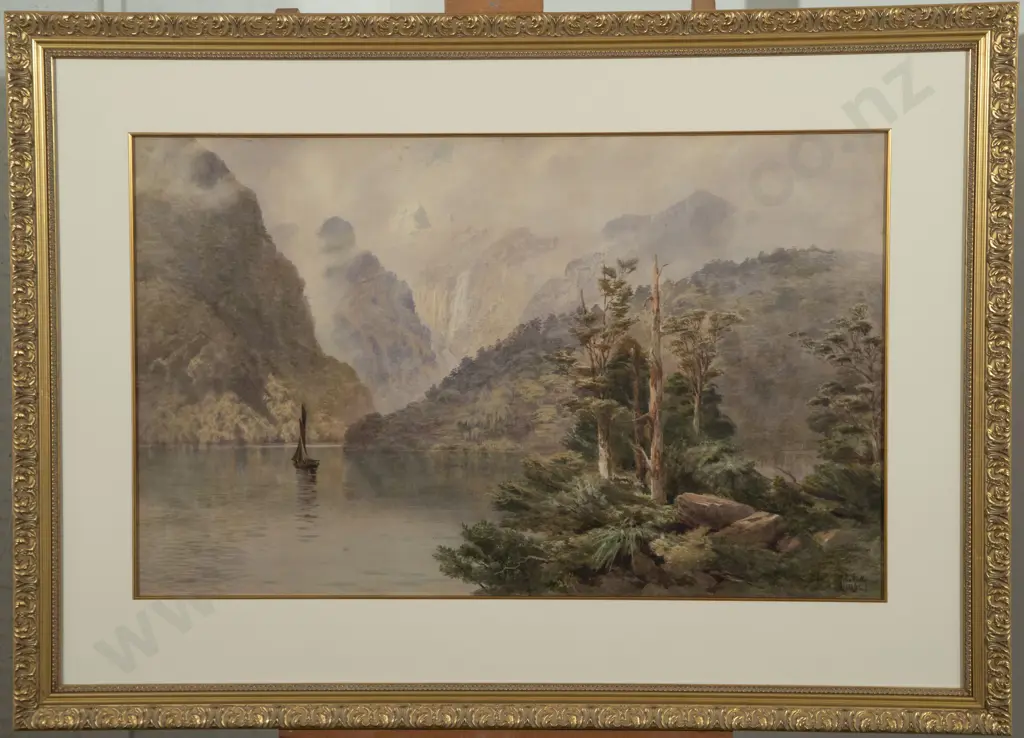 John Gully (1819-88) - Mitre Peak Image 1++