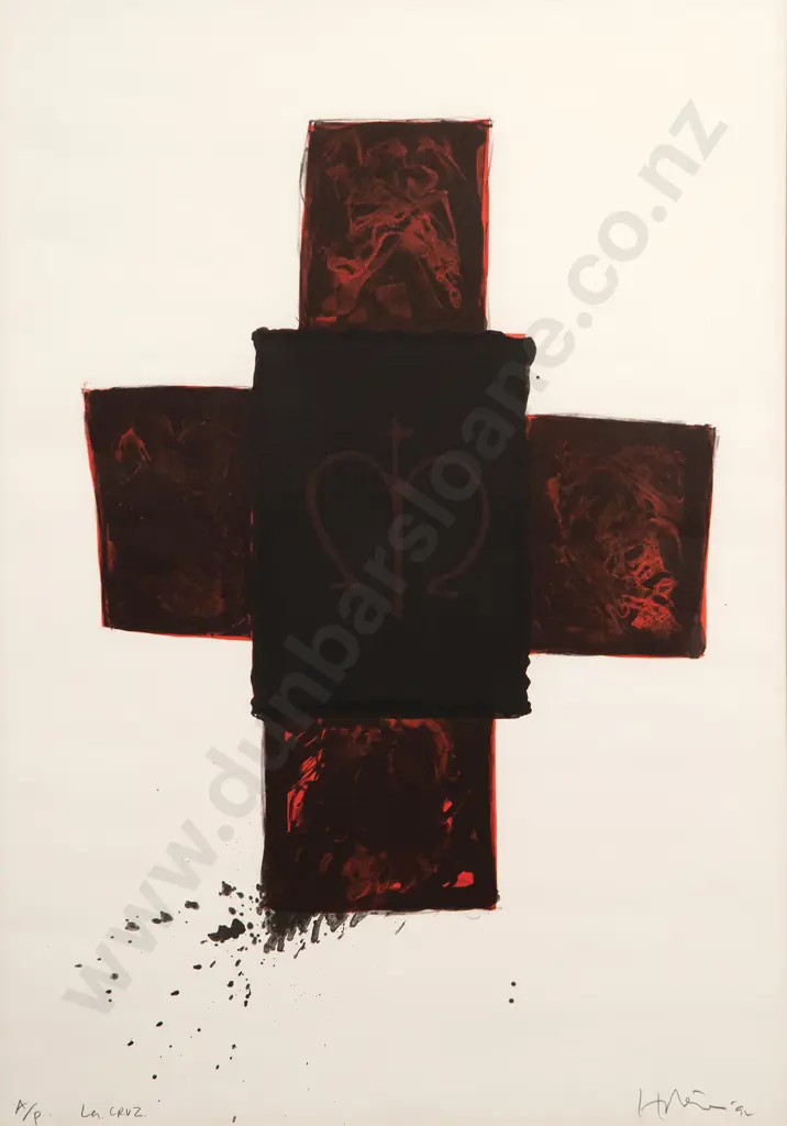 Ralph Hotere (1931-2013) - La Cruz Image 1++