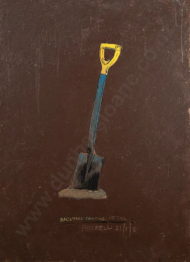 Dick Frizzell (b 1943) - Backyard Painting (Detail) Image 1++