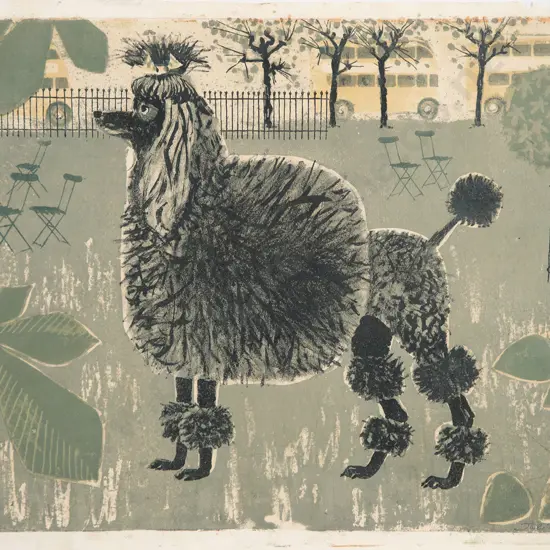 Juliet Peter (1915-2009) - Poodle Hyde Park