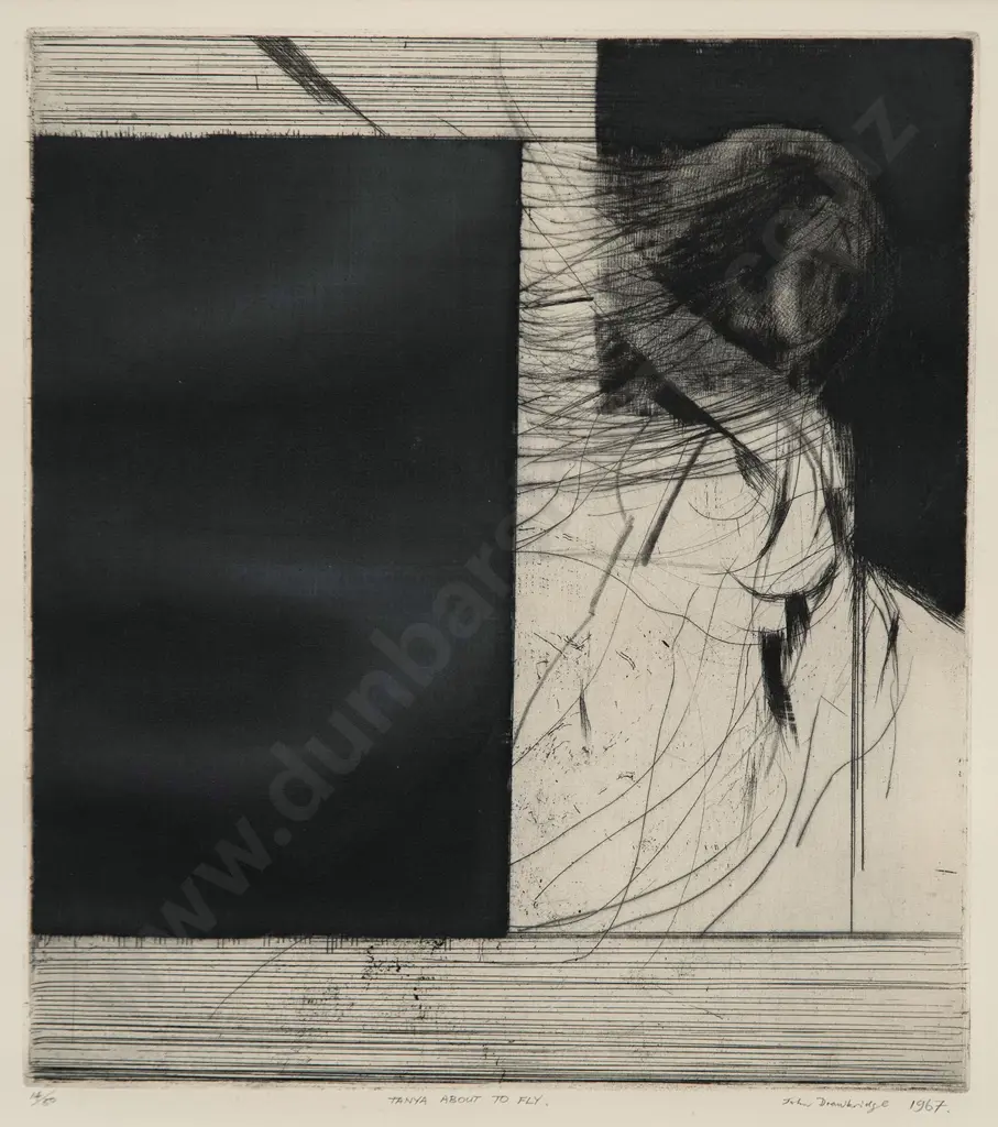 John Drawbridge (1930-2005) - Tanya About to Fly Image 1++