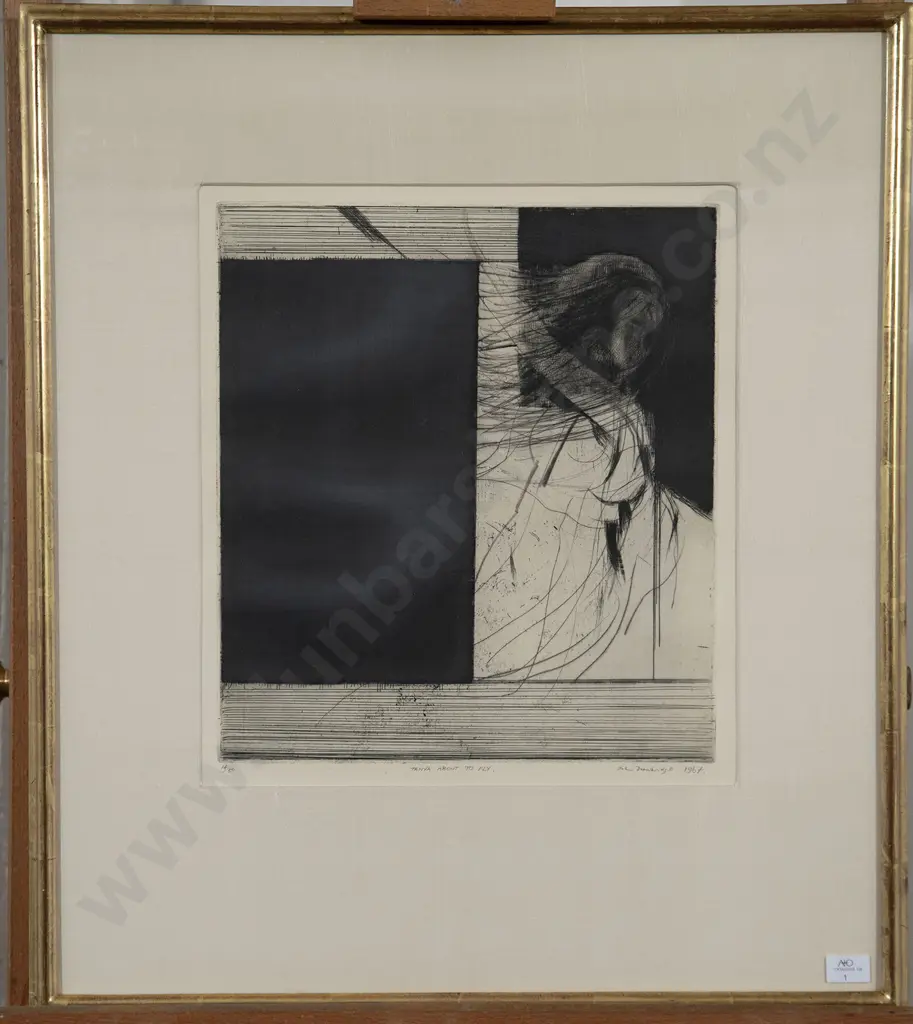 John Drawbridge (1930-2005) - Tanya About to Fly Image 1++