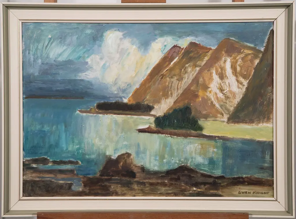 Gwen Knight (1888-1974) - Wellington Harbour towards Pencarrow Image 1++