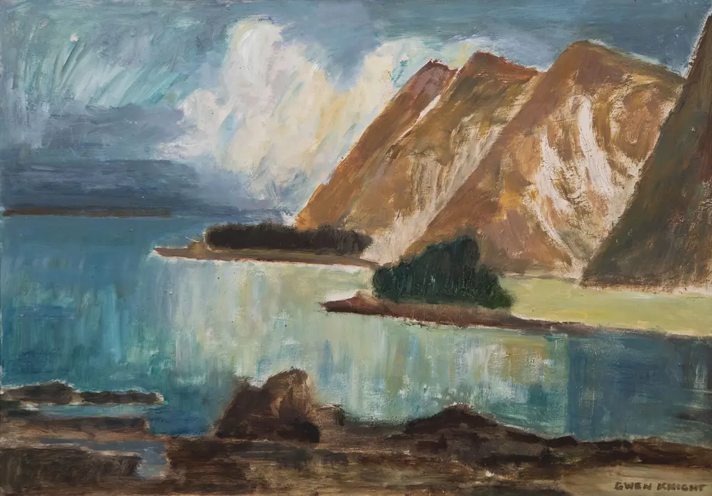 Gwen Knight (1888-1974) - Wellington Harbour towards Pencarrow Image 1++