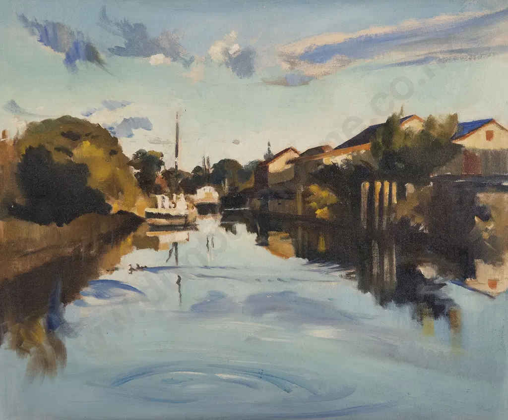 Peter McIntyre (1910-95) - Evening Blenheim Image 1++