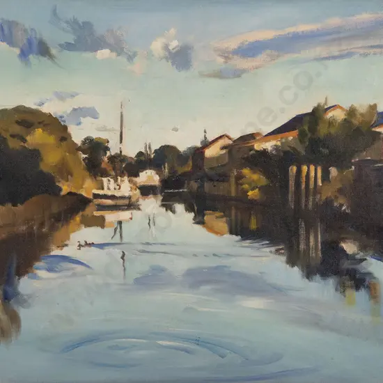 Peter McIntyre (1910-95) - Evening Blenheim
