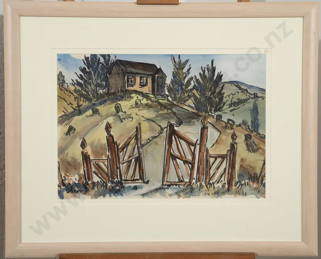 Frank Gross (1908-63) - Untitled (Country Cottage) Image 1++