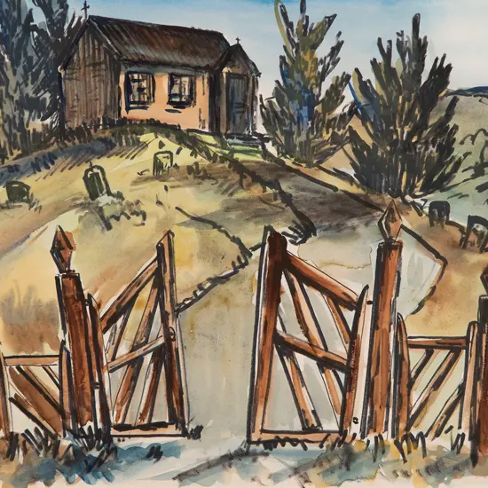 Frank Gross (1908-63) - Untitled (Country Cottage)