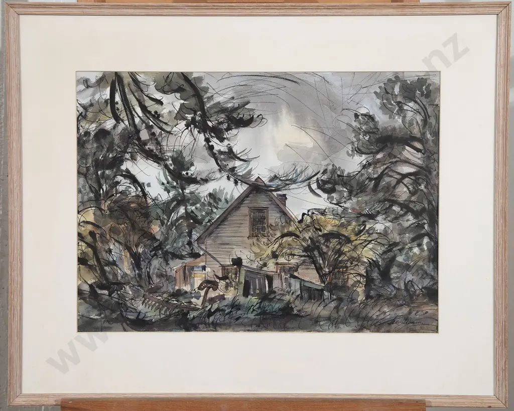Eric Lee Johnson (1908-93) - House at Port Albert Image 1++