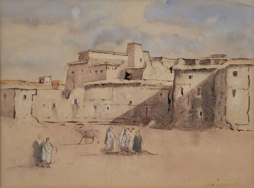 John Weeks (1888-1965) - The Meeting Place Morocco Image 1++