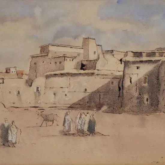 John Weeks (1888-1965) - The Meeting Place Morocco