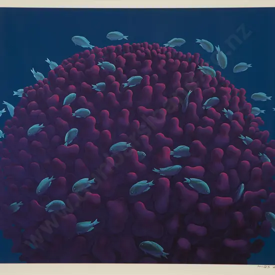 Michael Smither (b 1939) - Coral Head with Fish