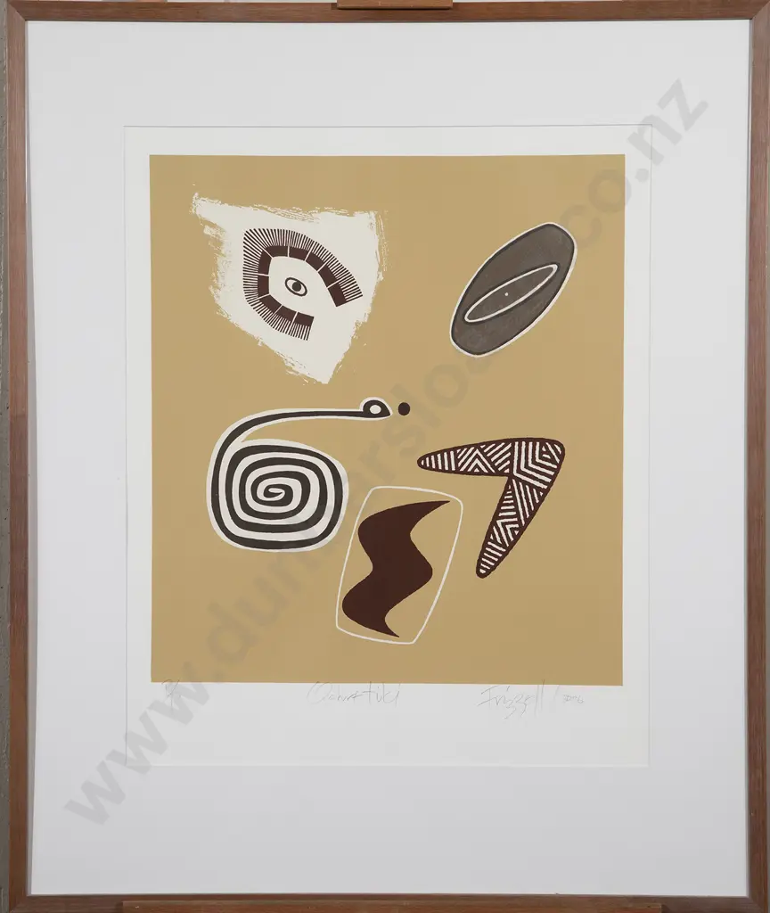 Dick Frizzell (b 1943) - Ochre Tiki Image 1++
