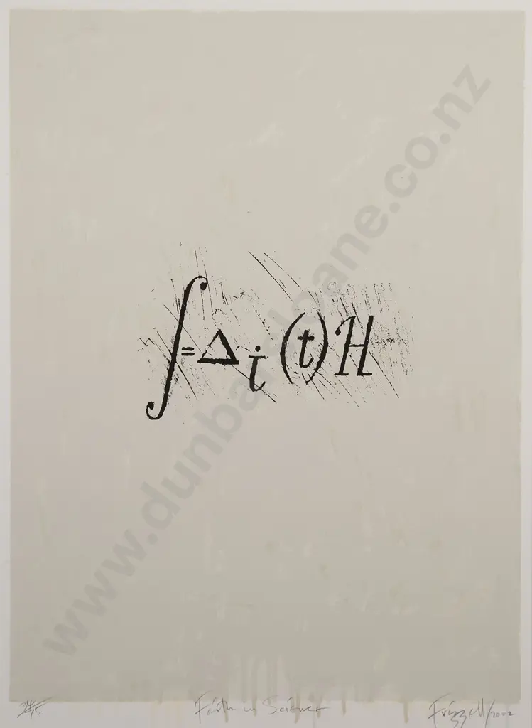 Dick Frizzell (b 1943) - Faith in Science Image 1++