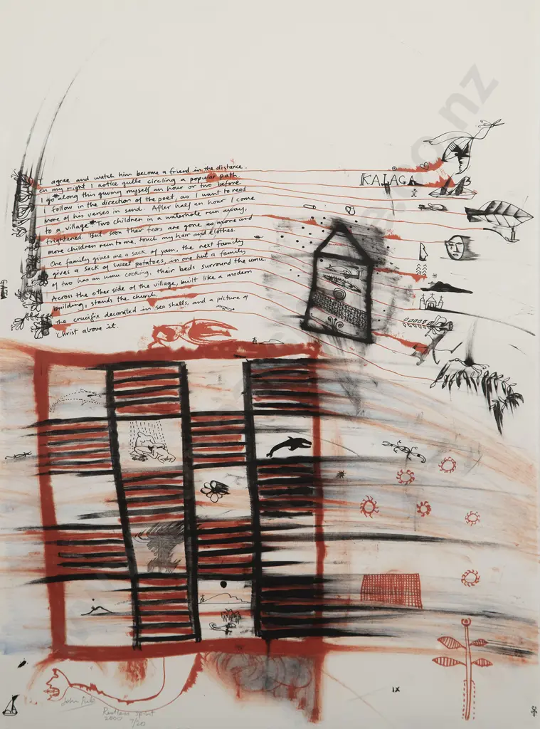 John Pule (b 1962) - Restless Spirit IX Image 1++