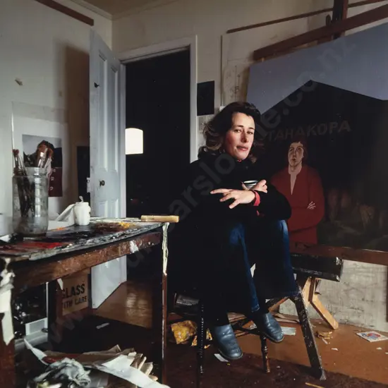 Robin Morrison (1944-93) - Portrait of Robin White in Her Studio
