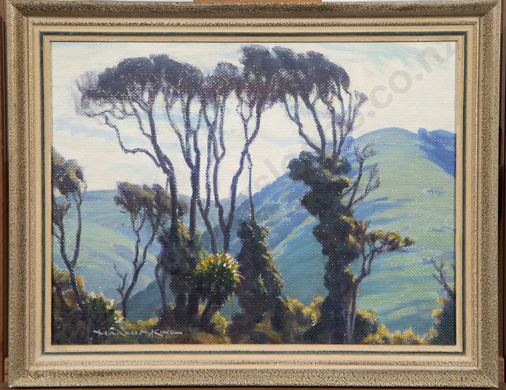 Marcus King (1891-1983) - Tree Pattern Waikanae Image 1++