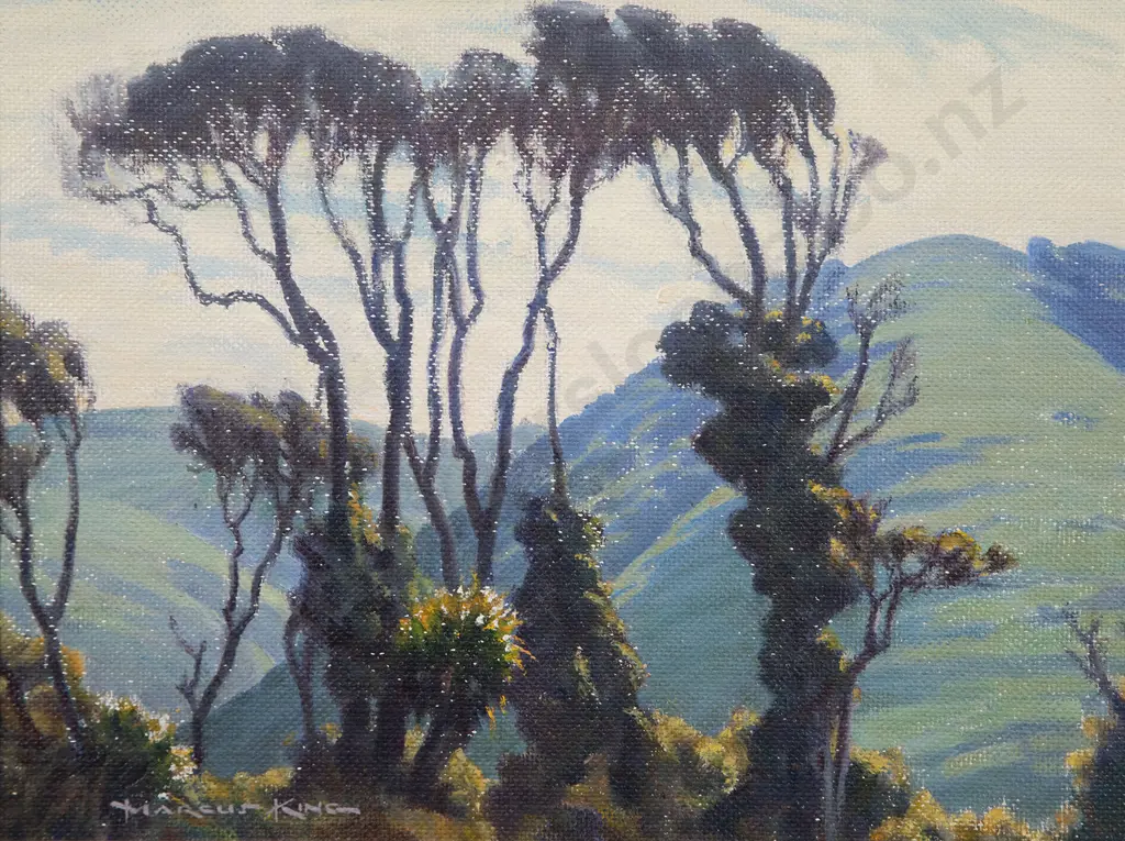 Marcus King (1891-1983) - Tree Pattern Waikanae Image 1++