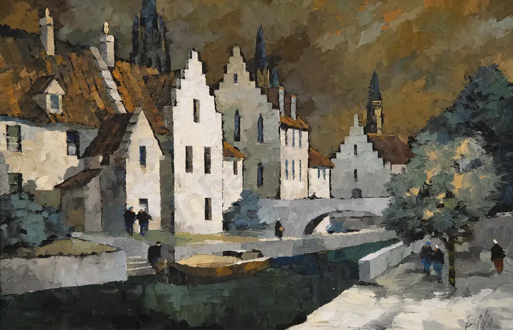 Tom Esplin (1915-2005) - Evening Walk Image 1++