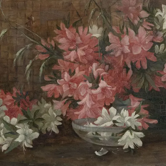 Alice Whyte (1880-1952) - Still Life with Pink & White Blooms
