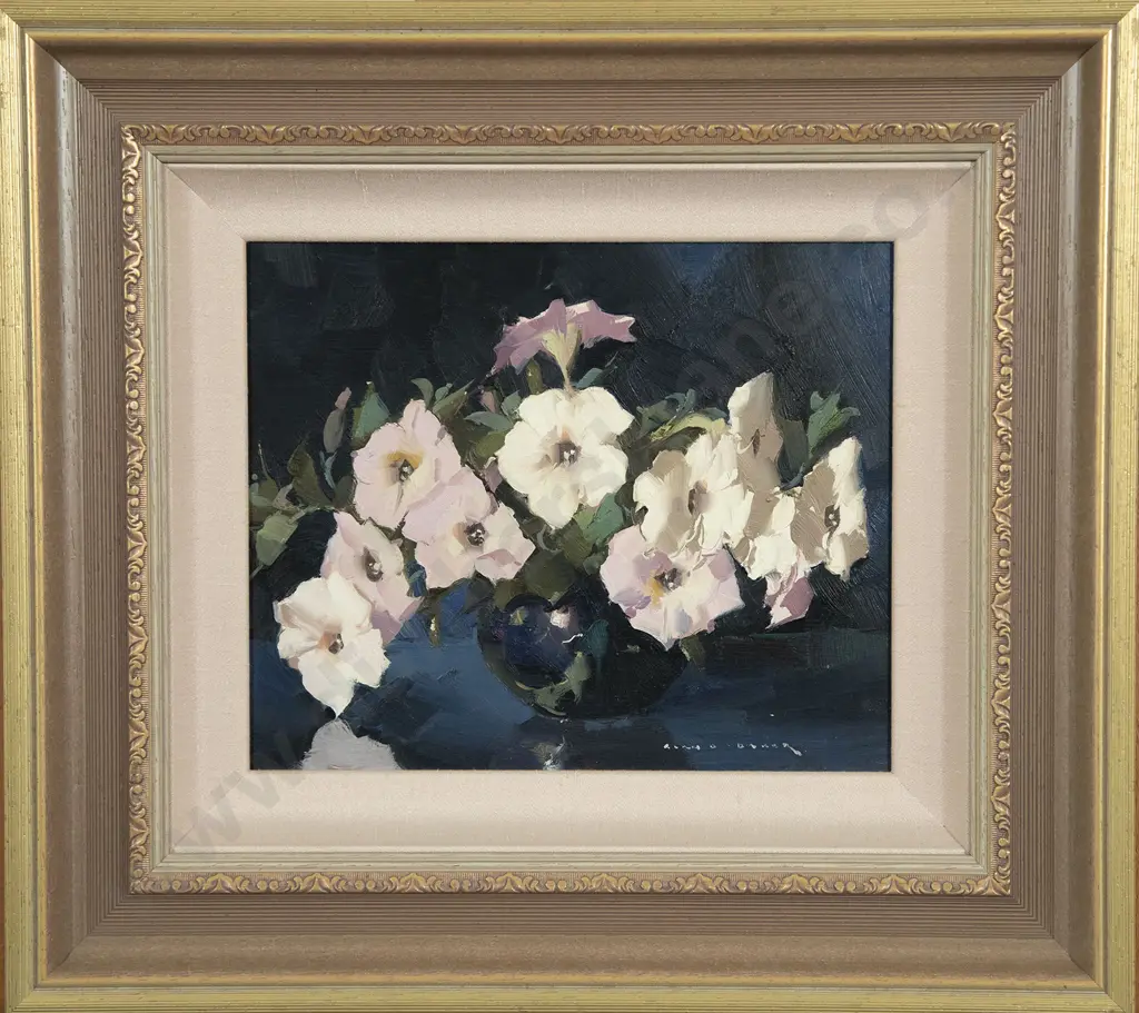 Alan D Baker (Australian 1914-87) - Petunias Image 1++