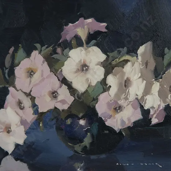 Alan D Baker (Australian 1914-87) - Petunias