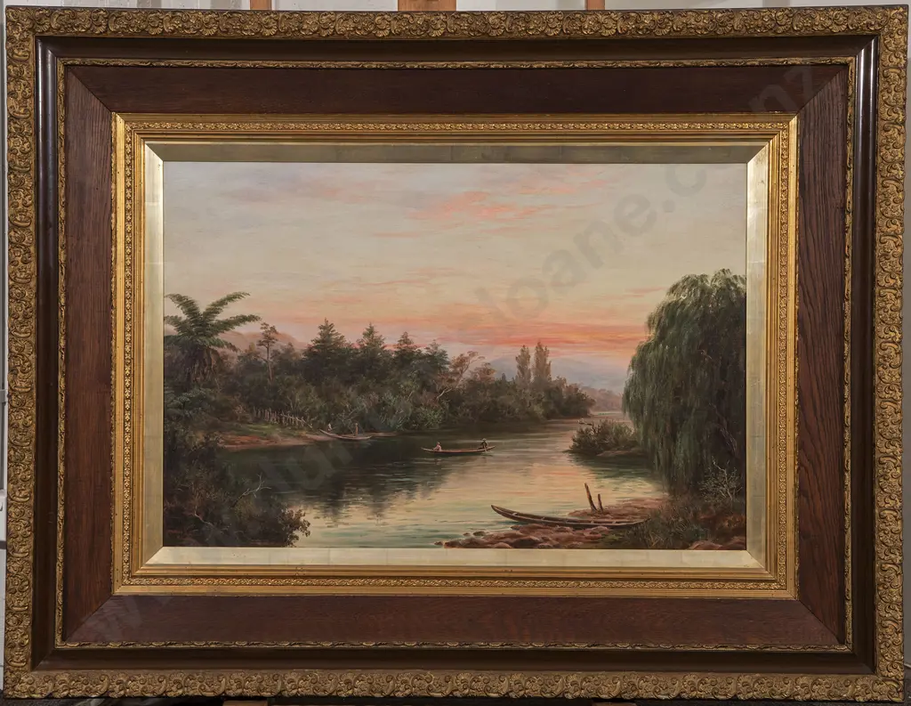 W G Baker (1864-1929) - Waikato River Image 1++