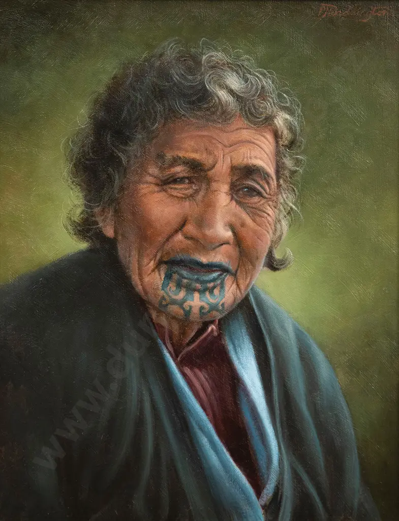 Phillip Waddington (b 1951) - Tuhoe Chieftainess Image 1++