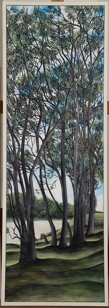 Michael Moore (b 1956) - Christmas Day Beside the Ruamahunga Image 1++