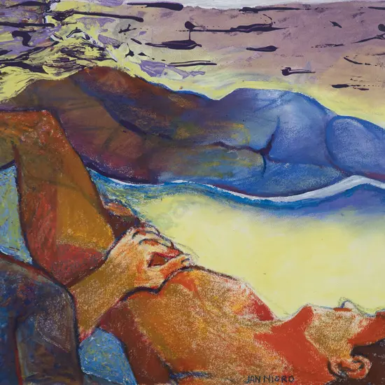 Jan Nigro (1920-2012) - Untitled (Nudes in Summer Landscape)