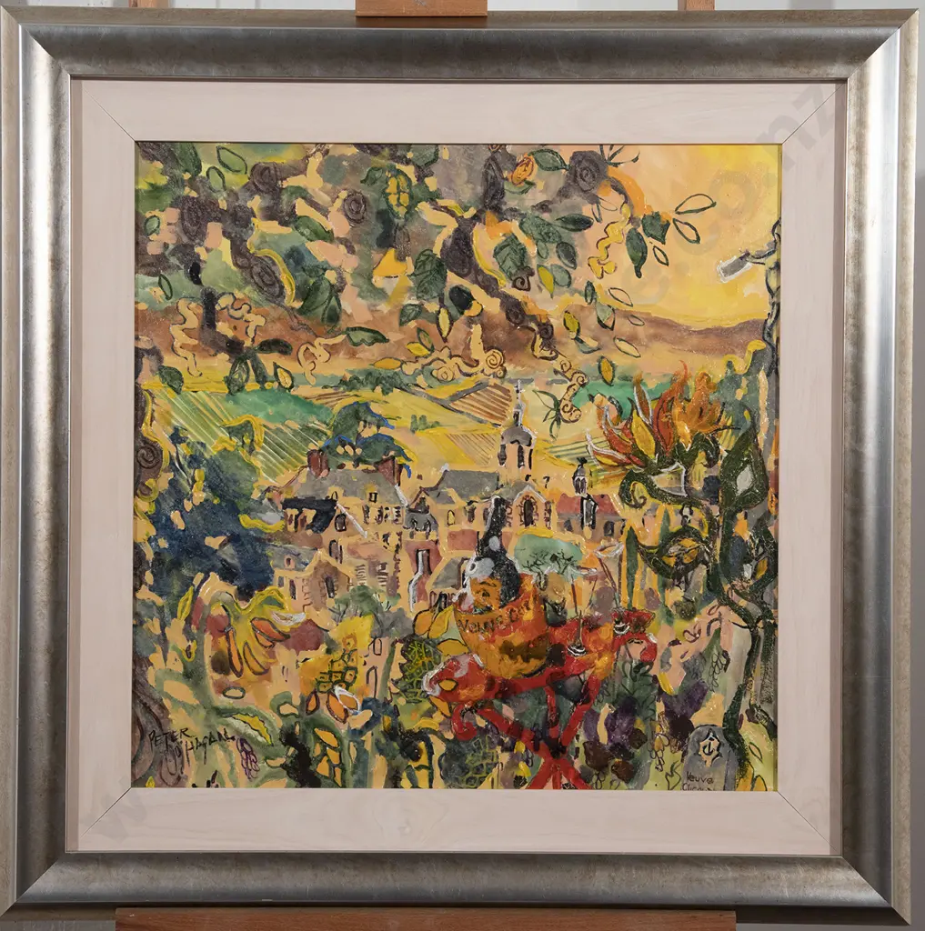 Peter O'Hagan (1942-2013) - Under the Faux Tree - The Saviour Protects the Vintage Verzy Image 1++