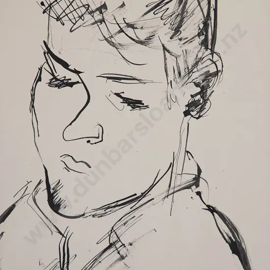 Mountford Tosswill (Toss) Woollaston (1910-98) - Portrait of Wayne Bowden