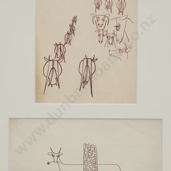 Russell Clark (1905-66) - Cow Cartoons