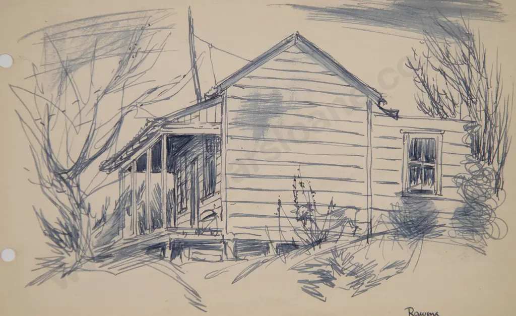 Russell Clark (1905-66) - Omapere & Rawene Image 1++