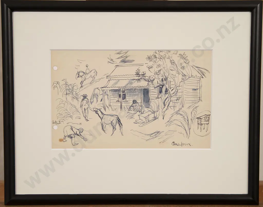 Russell Clark (1905-66) - Omapere & Rawene Image 1++