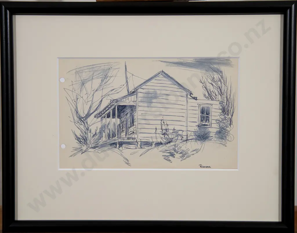 Russell Clark (1905-66) - Omapere & Rawene Image 1++