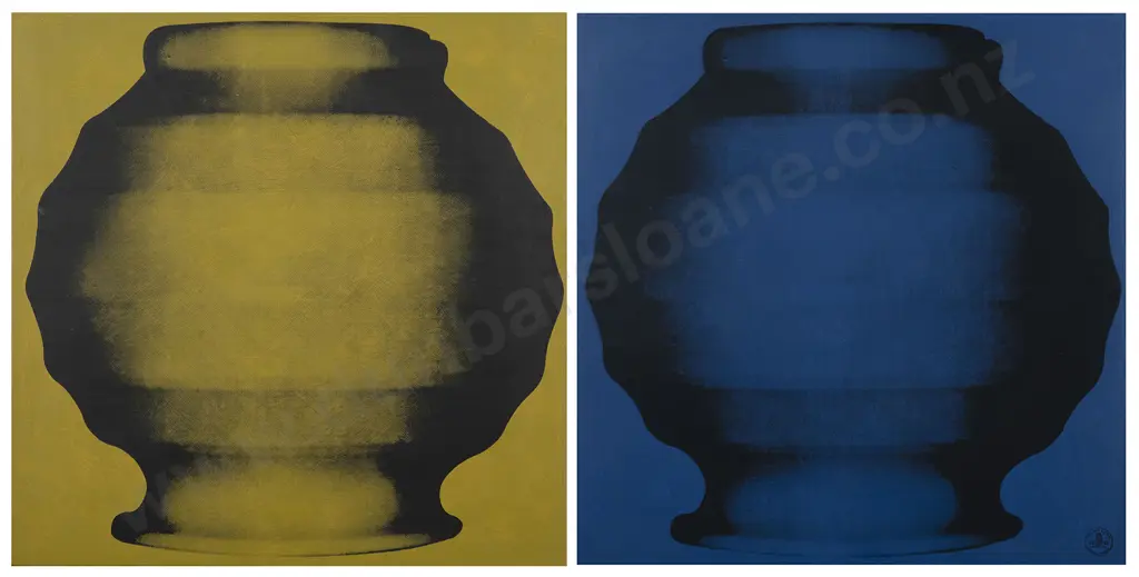 Rudolf Boelee - Crown Lynn Modernist Vase Diptych Image 1++