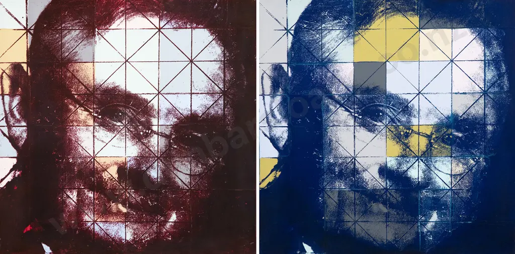 Rudolf Boelee (b 1940) - Left/Right M J S Diptych Image 1++